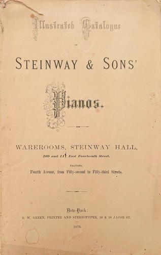 1870 steinway sons - steinway, &