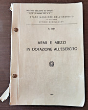 ARMI E MEZZI IN DOTAZIONE ALL'ESERCITO ITALIANO 1984