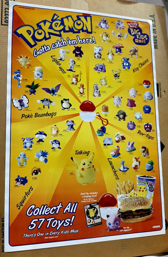 Poster pokemon burger - pokemon,