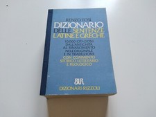 Renzo Tosi, Dizionario delle sentenze latine e greche, BUR Rizzoli 1991 [P0]