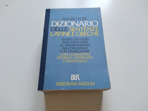 Renzo tosi dizionario delle - tosi,,