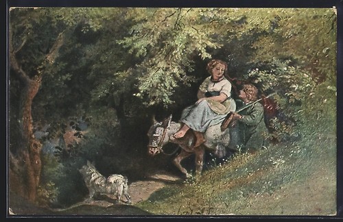 Künstler ludwig richter - künstler-ak,