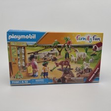 NUOVO Playmobil 71191 Family Fun Petting Zoo Playset Capre Pecore Tartarughe Coniglietti