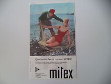 advertising Pubblicità 1960 COSTUME DA BAGNO MITEX