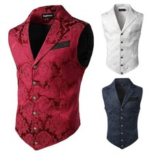 Gilet completo uomo gotico vittoriano steampunk gotico gilet casual punk
