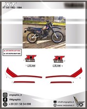 Adesivi XT 550 1982 1984 NERA
