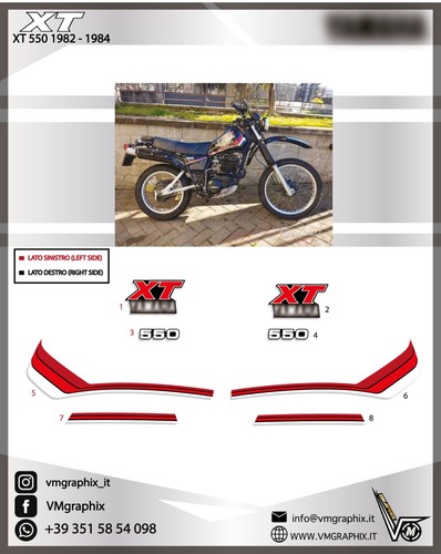 Adesivi 550 1982 1984 nera - 1982,