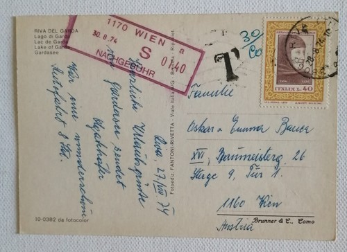 Cartolina riva garda vg - fg,