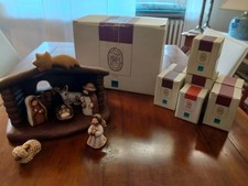 THUN PRESEPE SET COMPLETO CAPANNA STELLA COMETA SACRA FAMIGLIA BUE ASINELLO