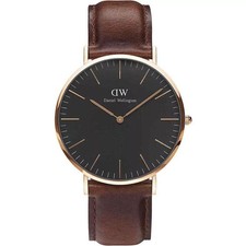 Daniel Wellington Orologio Da polso Al Quarzo Uomo Classico Marrone DW00100124