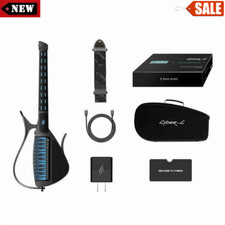 Black Cyber-G Chitarra Elettrica Chitarra MIDI Intelligente Senza Corde per Musica Solo