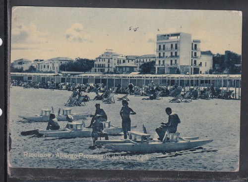 Cartolina riccione albergo - riccione,