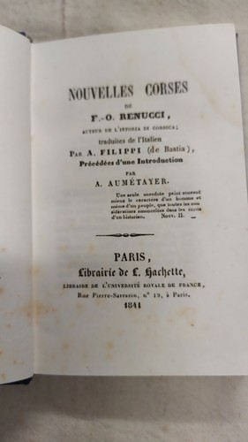Nouvelles corses renucci - nouvelles,