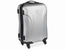 Valigia trolley con 4 ruote, argento 19"