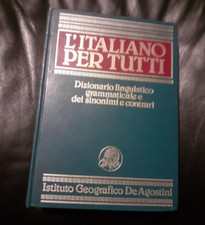 L'ITALIANO PER TUTTI - DIZIONARIO GRAMMATICALE E SINONIMI (ED.DE AGOSTINI 1986)