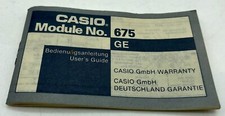 Guida Utente Casio Module No