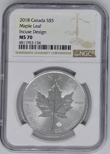 2018 maple leaf - leaf, incuse