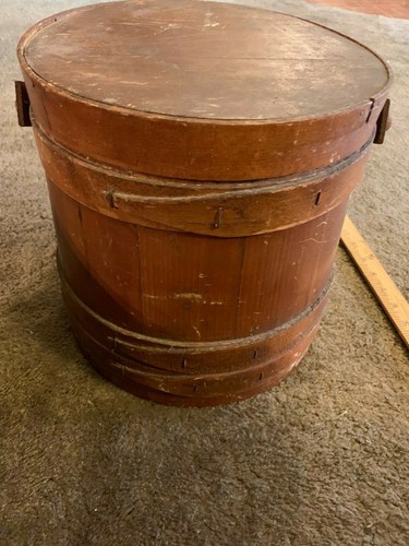 Antico firkin zucchero secchio - antico,