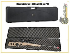 Valigia custodia rigida porta fucile con Ottica fodero 130 cm caccia softair 