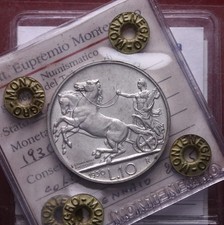 NL* VEIII 10 LIRE Argento BIGA