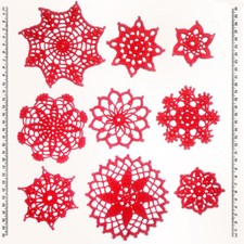 Centrini rossi UNCINETTO