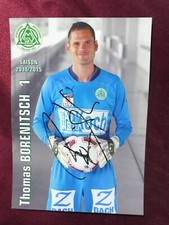 Autografo THOMAS BORENITSCH-SV Mattersburg 14/15-Austria-Portiere-Firmato-AK