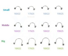 Molla dinamometrica ortodontica acciaio inox staffa rettangolare dentale universale