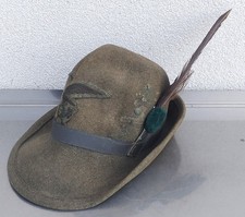 Cappello Alpino E.I.  5° Reggimento Alpini  anni '60  originale completo usato