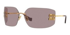 Occhiali da sole Miu Miu MU 54YS oro viola chiaro marrone 5AK0/6I donna logo AUTENTICI