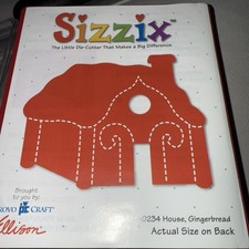 SIZZIX #38-0234 Fustelle per Artigianato in Carta - Casa Pan di Zenzero Natale Provo Artigianale Ellison
