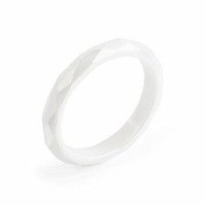 ANELLO BROSWAY TRING GENEROSITA' CERAMICA BIANCA