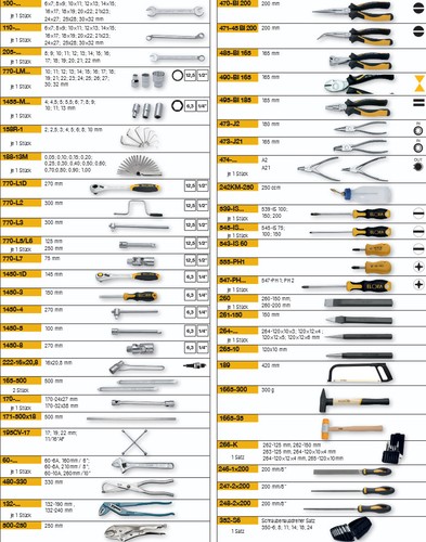 Elora assortimento utensili - assortimento,