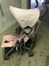 passeggino leggero mclaren in ottime condizioni,grigio/rosa,peso 8,9 kg.