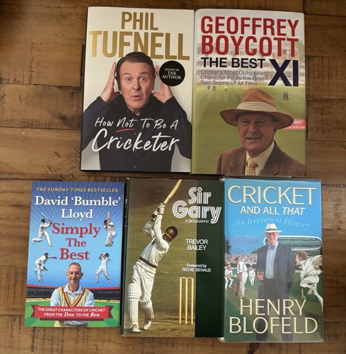 Cricket legends signed books - legends,