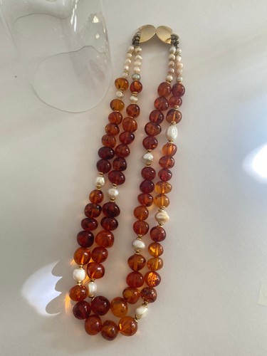 Collana ambra perle di - collana, e