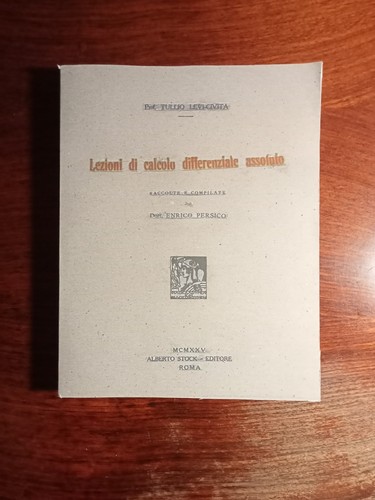 Prof tullio levi - civita,