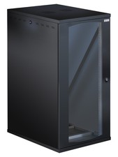 Techly Professional Armadio Rack 19'' a Muro 22U P 800mm L 600mm Porta Vetro Ner