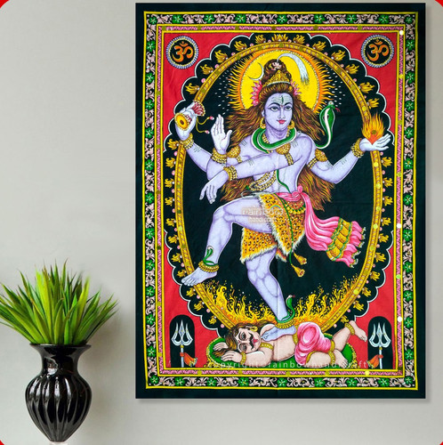 Lord nataraja arazzo parete - arazzo, da