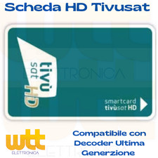 SCHEDA HD TESSERA SMART CARD TIVUSAT HD D 'ATTIVARE NUOVA