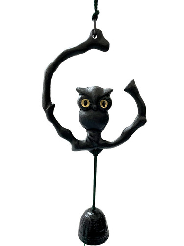 Carillon vento gufo nero - carillon,