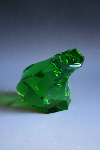 Rara scultura rana vetro - rana, in