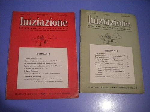 Iniziazione mensile di studi - iniziazione,