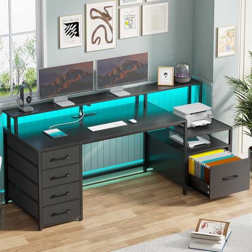Computer desk with power - computer,