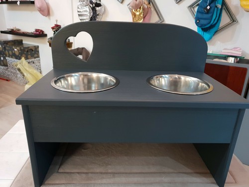 Porta ciotole grande per cani - per,