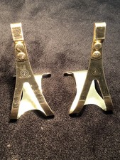 Thoe Clips Gabbiette Puntapiedi pedali d'epoca ORIGINALI Ale Torino Dorati