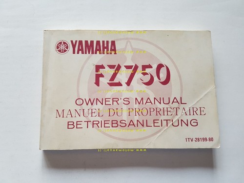 Yamaha 750 1tv - 1985, manuale