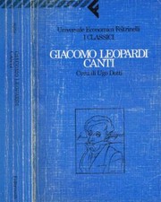 I canti. . Leopardi Giacomo. 1994. IIED.