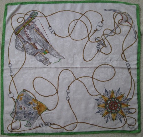 Sciarpa gucci seta vintage - gucci,