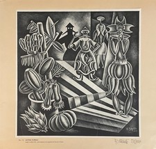 Fortunato Depero (1892-1960) AUTOMI FLOREALI FIRMATA limt edition 1943/1944