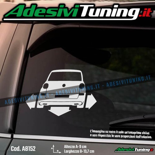 Adesivo down out fiat 500l - adesivo,